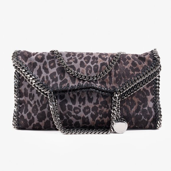 Stella McCartney Falabella Leopard-Print Flap Shoulder Bag - Picture 1 of 13